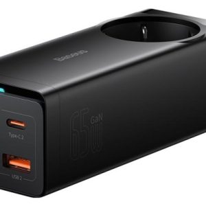 Baseus GaN3 Pro 2x USB + 2x USB-C + AC, 65W