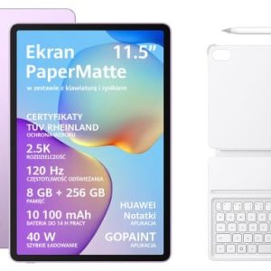 Huawei MatePad 11,5'' 2025 8/256GB WiFi fioletowy + klawiatura + rysik